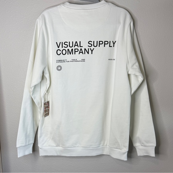 NWT Known Supply White Crew Neck Hoodie S - Picture 2 of 7